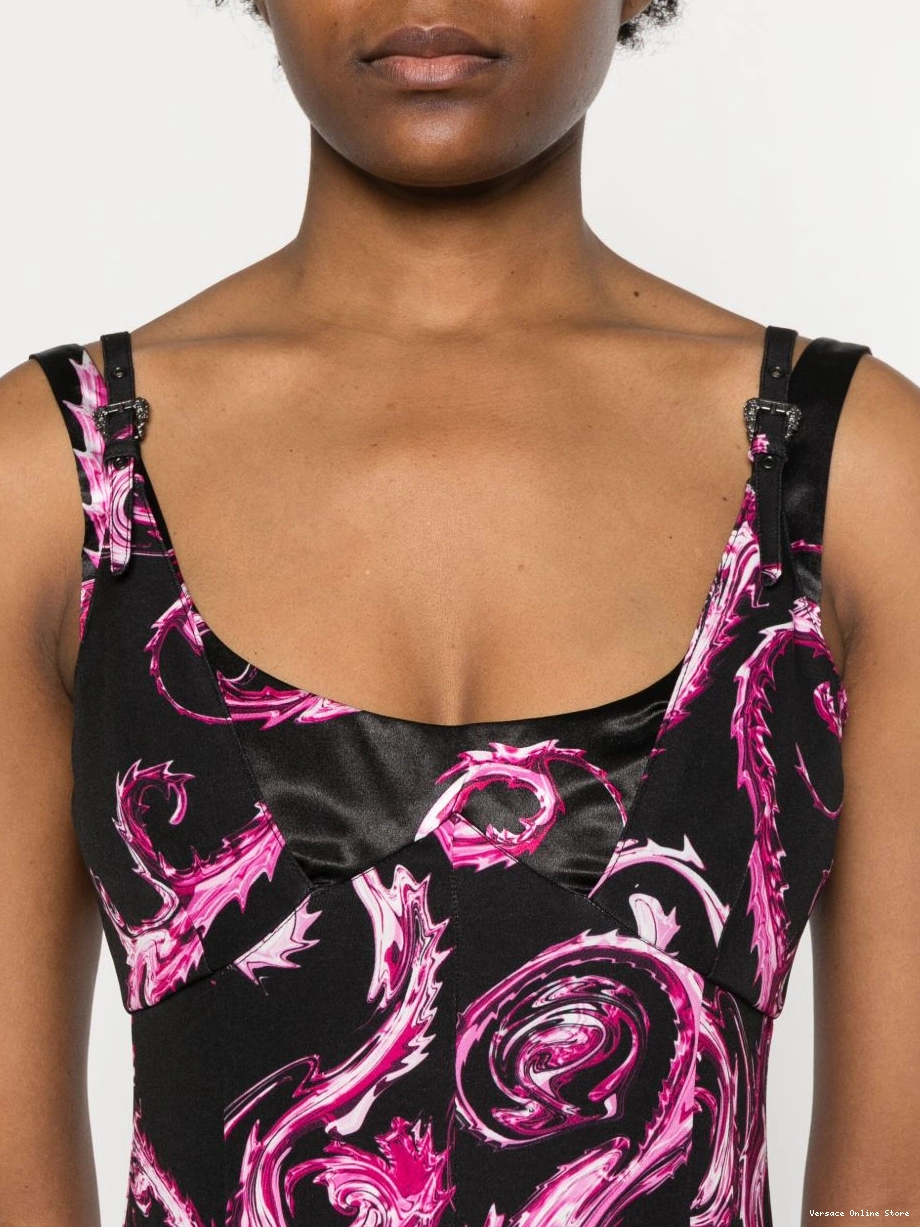 Cheap midi dress Women Couture Couture-print Chromo Jeans Versace 0707